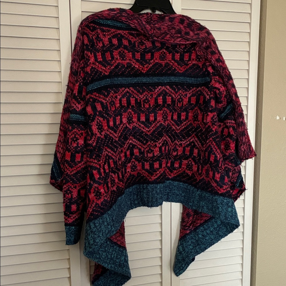 West 36th Woman’s open front Cardigan multi color long sleeve (S/M)